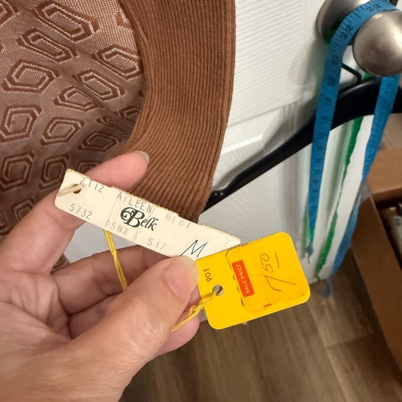 VTG Aileen 70s 80s Mod Gogo Sweater High Neck Brown Raglan Knit Top NWT NOS GEO - Picture 5 of 6